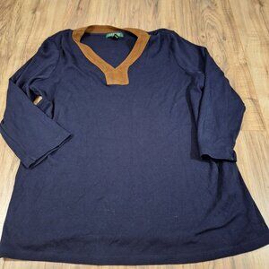 Lauren Ralph Lauren 3/4 length shirt business casual size 1X